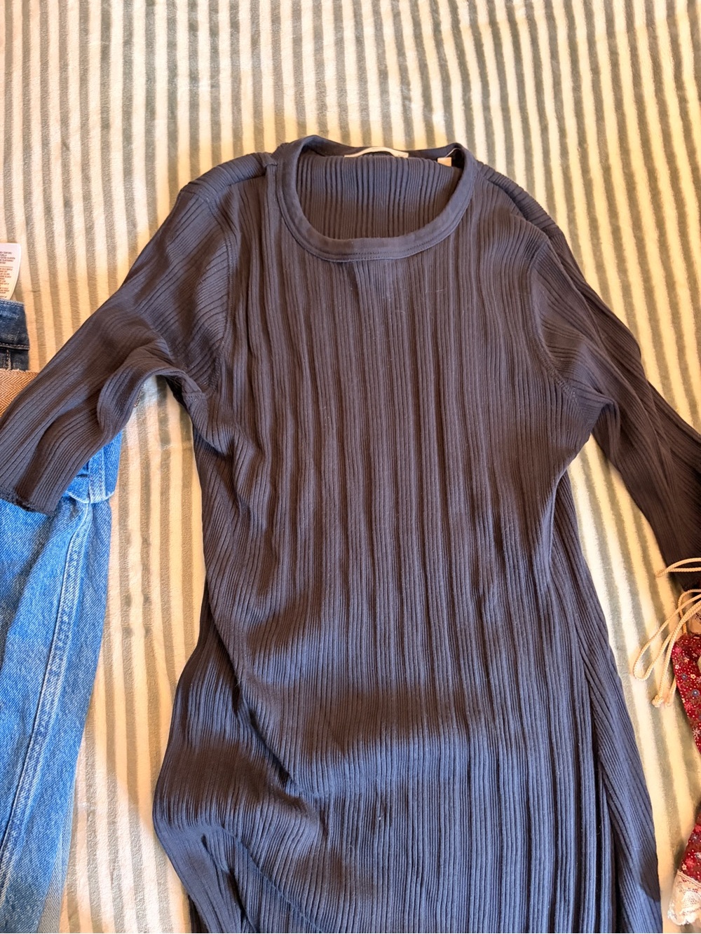 Doen dark blue shirt dress